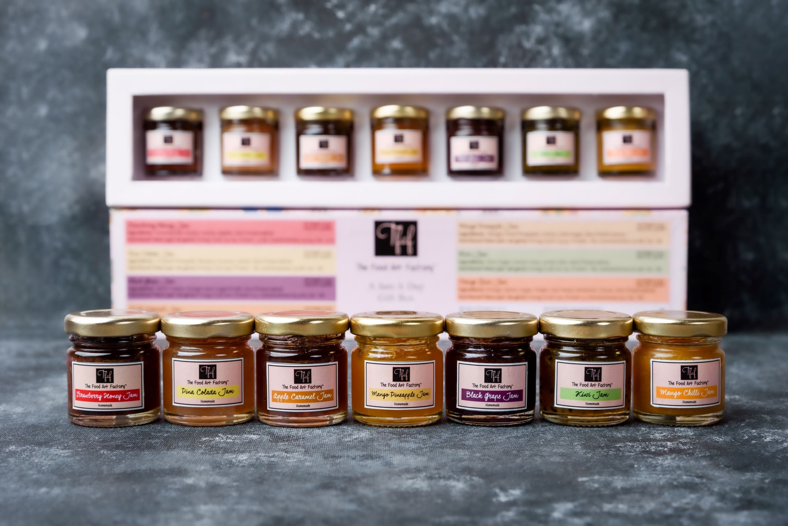 A Jam A Day Mini Jam Mix Gift Box – thefoodartfactory