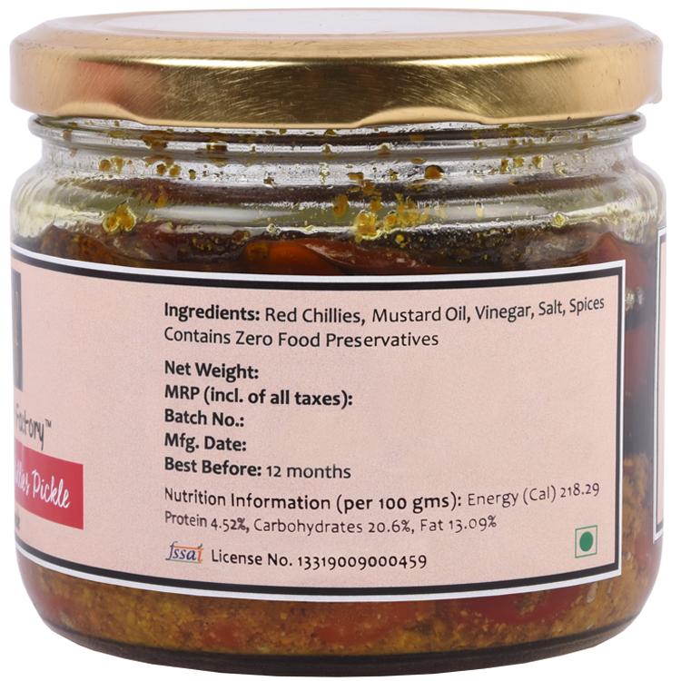 Stuffed Red Chillies Pickle